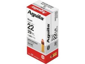 Aguila Super Extra High Velocity 22 Short Ammo 29 Grain Plated Round Nose Box of 5000