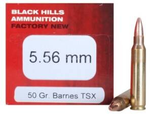 Black Hills 5.56x45mm NATO Ammo 50 Grain Barnes Triple-Shock X Solid Hollow Point Lead Free Box of 1000