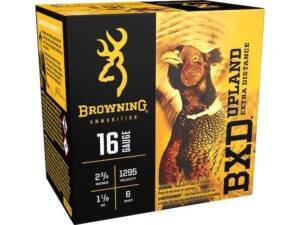 Browning BXD Upland 16 Gauge Nickel Plated Lead Ammo box of 500 rounds
