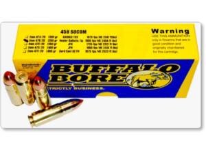 Buffalo Bore 458 Socom Ammo 300 Grain Nosler Ballistic Tip Polymer Tip Box of 500