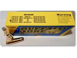 Buffalo Bore 458 Socom Ammo 400 Grain Jacketed Flat Nose Box of 500