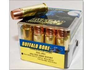 Buffalo Bore 500 JRH (500 S&W Short) Ammo 440 Grain Flat Nose Box of 300