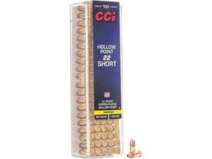 CCI 22 Short Ammo 27 Grain Plated Hollow Point Box of 5000