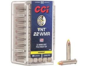 CCI Varmint 22 Winchester Magnum Rimfire (WMR) Ammo 30 Grain Polymer Tip box of 2000