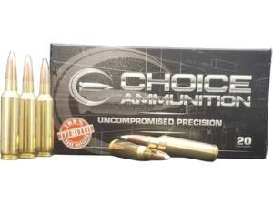 Choice 25 Creedmoor Ammo 120 Grain Nosler Partition Spitzer Box of 300