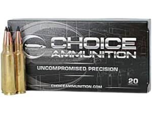 Choice 6.8 Western Ammo 165 Grain Nosler AccuBond Long Range Polymer Tip Box of 200