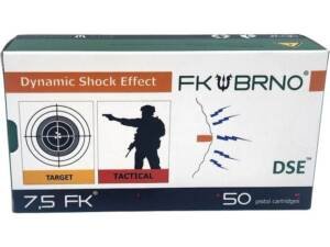 FK BRNO F9 High Velocity 7.5 FK Ammo 101 Grain Solid Flat Nose Lead Free Box of 300