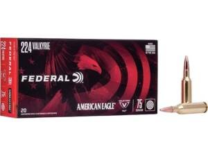 Federal American Eagle 224 Valkyrie Ammo 75 Grain Full Metal Jacket box of 500