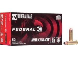 Federal American Eagle 327 Federal Magnum Ammo 85 Grain Jacketed Soft Point Box of 1000