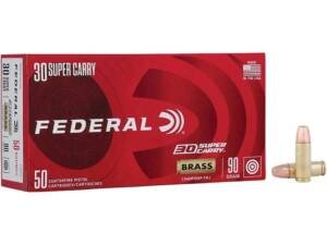Federal Champion 30 Super Carry Ammo 90 Grain Full Metal Jacket Box of 1000