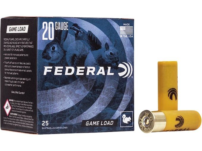 Federal Game Load 20 Gauge Ammo box of 1000 rounds