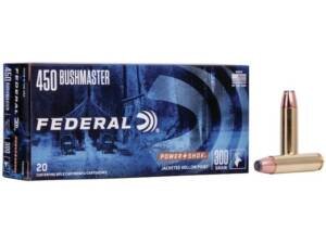 Federal Power-Shok 450 Bushmaster Ammo 300 Grain Jacketed Hollow Point Box of 500