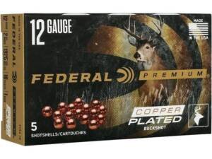 Federal Premium Vital-Shok 12 Gauge Buckshot Ammo 2-3/4" Buckshot box of 500 rounds