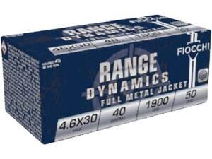 Fiocchi 4.6x30mm HK Ammo 40 Grain Full Metal Jacket Box of 1000
