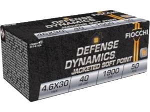 Fiocchi 4.6x30mm HK Ammo 40 Grain Jacketed Soft Point Box of 1000