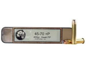 Grizzly Cartridge High Performance Rifle 45-70 Government +P Ammo 405 Grain Bonded Flat Nose Box of 300