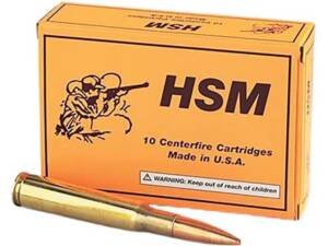HSM 50 BMG Ammo 750 Grain Jacketed Hollow Point Box of 100