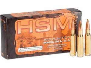 HSM Match 338 Remington Ultra Magnum Ammo 300 Grain Sierra MatchKing Boat Tail Hollow Point Box of 200