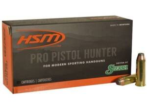 HSM Pro Pistol Hunter 500 S&W Magnum Ammo 400 Grain Sierra Sports Master Jacketed Soft Point Box of 200