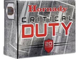Hornady Critical Duty 357 Sig Ammo 135 Grain Hornady FTX Polymer Tip Box of 500
