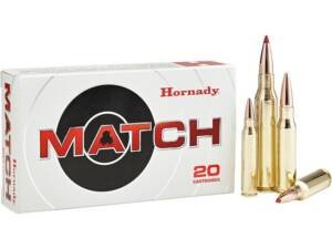 Hornady Match 25 Creedmoor Ammo 134 Grain ELD Match Polymer Tip Box of 500