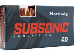 Hornady Subsonic 338 ARC Ammo 307 Grain Sub-X Polymer Tip Box of 500