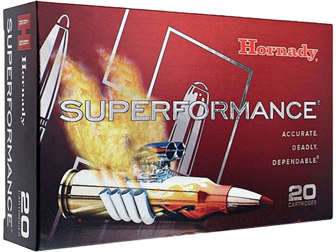 Hornady Superformance 25-06 Remington Ammo 117 Grain Hornady SST (Super Shock Tip) Polymer Tip Box of 500