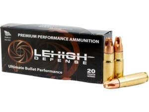 Lehigh Defense Xtreme Defense 458 Socom Ammo 250 Grain Fluted Lead Free Box of 200