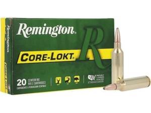 Remington Core-Lokt 270 Winchester Short Magnum (WSM) Ammo 130 Grain Jacketed Soft Point Box of 500