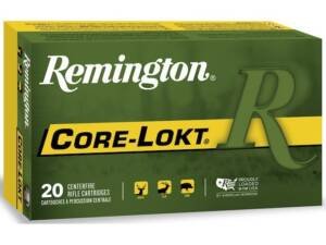 Remington Core-Lokt 338 Remington Ultra Magnum Ammo 250 Grain Jacketed Soft Point Box of 200