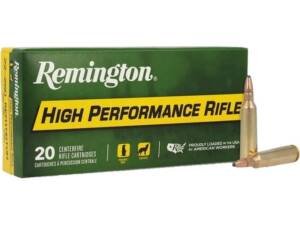 Remington High Performance Rifle 22-250 Remington Ammo 55 Grain Jacketed Soft Point Box of 500