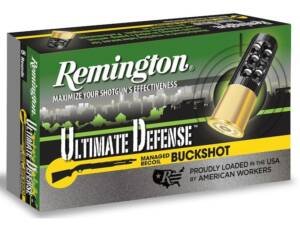 Remington Ultimate Defense 20 Gauge Ammo 2-3/4" #3 Buckshot 17 Pellets Box of 5