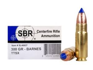 SBR 458 Socom Ammo 300 Grain Barnes Tipped Triple-Shock X Polymer Tip Lead Free Box of 500