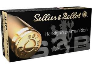 Sellier & Bellot 357 Sig Ammo 124 Grain Jacketed Hollow Point Box of 1000