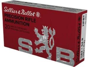 Sellier & Bellot 7.62x54mm Rimmed Russian Ammo 174 Grain Jacketed Hollow Point Box of 500
