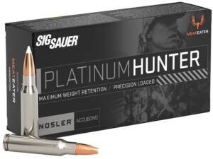 Sig Sauer Platinum Hunter 6.5 Creedmoor Ammo 140 Grain Nosler AccuBond Bonded Polymer Tip Box of 500
