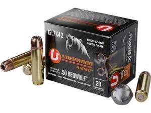 Underwood 50 Beowulf Ammo 350 Grain Hornady XTP Jacketed Hollow Point Box of 500