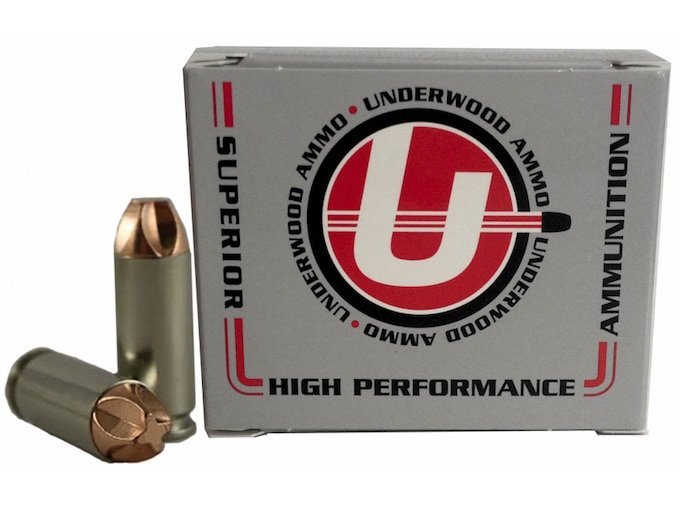 Underwood Xtreme Defender 10mm Auto Ammo 115 Grain Lehigh Xtreme Defense Fluted Lead Free Box of 500 Rounds