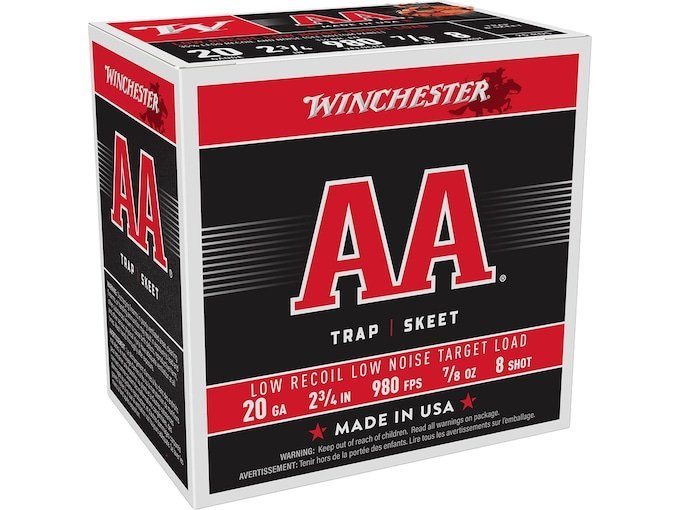 Winchester AA Featherlite Target 20 Gauge Ammo box of 1000 rounds
