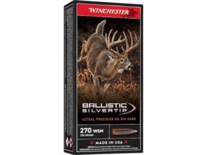 Winchester Ballistic Silvertip 270 Winchester Short Magnum (WSM) Ammo 150 Grain Polymer Tip Box of 500