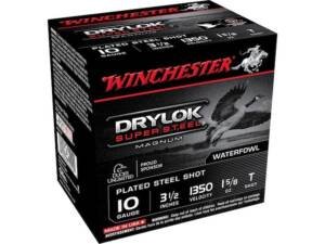Winchester Drylok Super Steel Magnum Waterfowl 10 Gauge Steel Ammo Box of 500