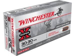 Winchester Super X 30-30 Winchester Ammo 150 Grain Jacketed Hollow Point Box of 500