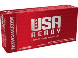 Winchester USA Ready 6.8mm Remington SPC Ammo 115 Grain Winchester Open Tip Jacketed Hollow Point box of 500